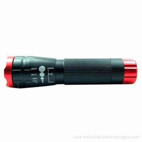 LED Flashlight with 240lm Output, Made of Aircraft Aluminum, Zoom In/Zoom Out Function